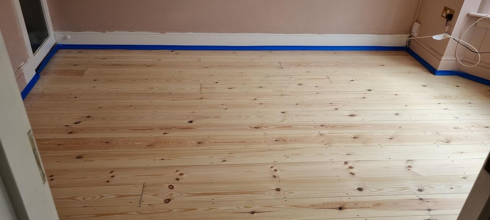 Parquet floor after restoration